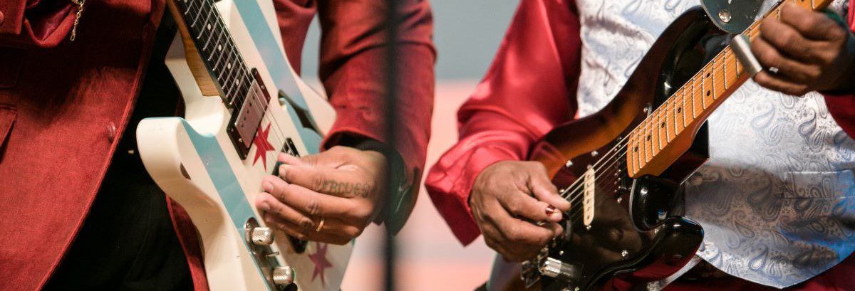 Guitars Playing at A Blues Christmas at Navy Pier Wide